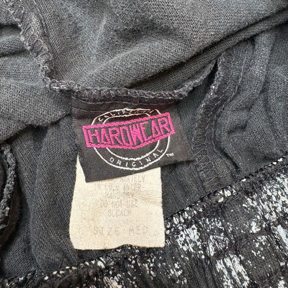 CALIFORNIA HARDWEAR VTG 90's Black/White Body Builder Short Shorts Mens Size Med - Picture 4 of 5